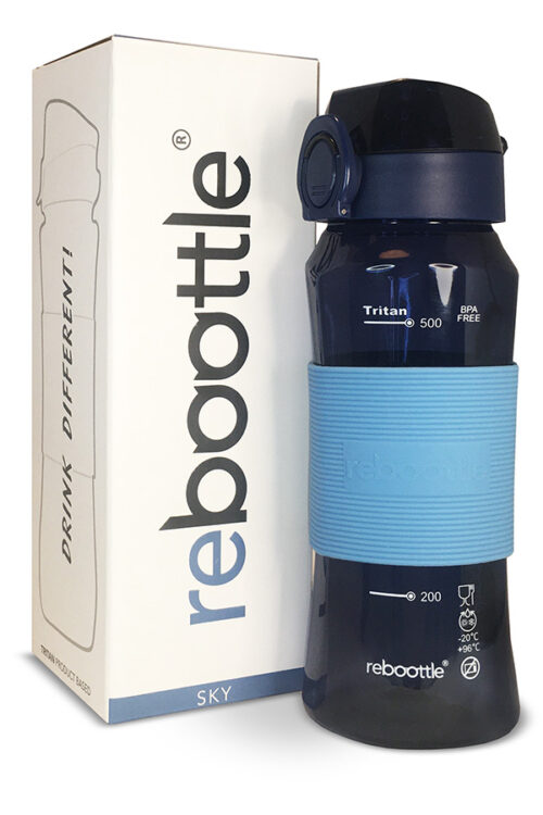 reboottle SKY azul con caja